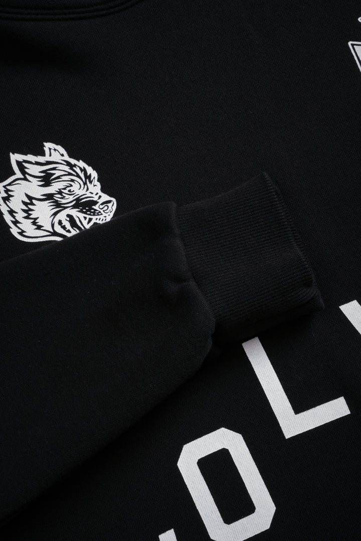Wolf Pyramid "Pierce" Cropped Hoodie in Black