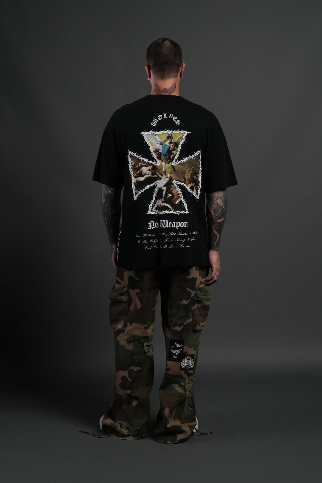 Ascend Premium Oversized Tee in Black