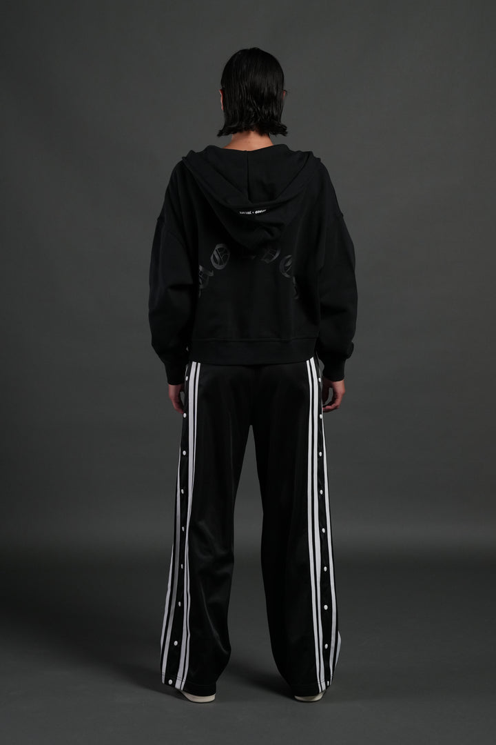 Heart Oath Vex Double Zip Hoodie in Black