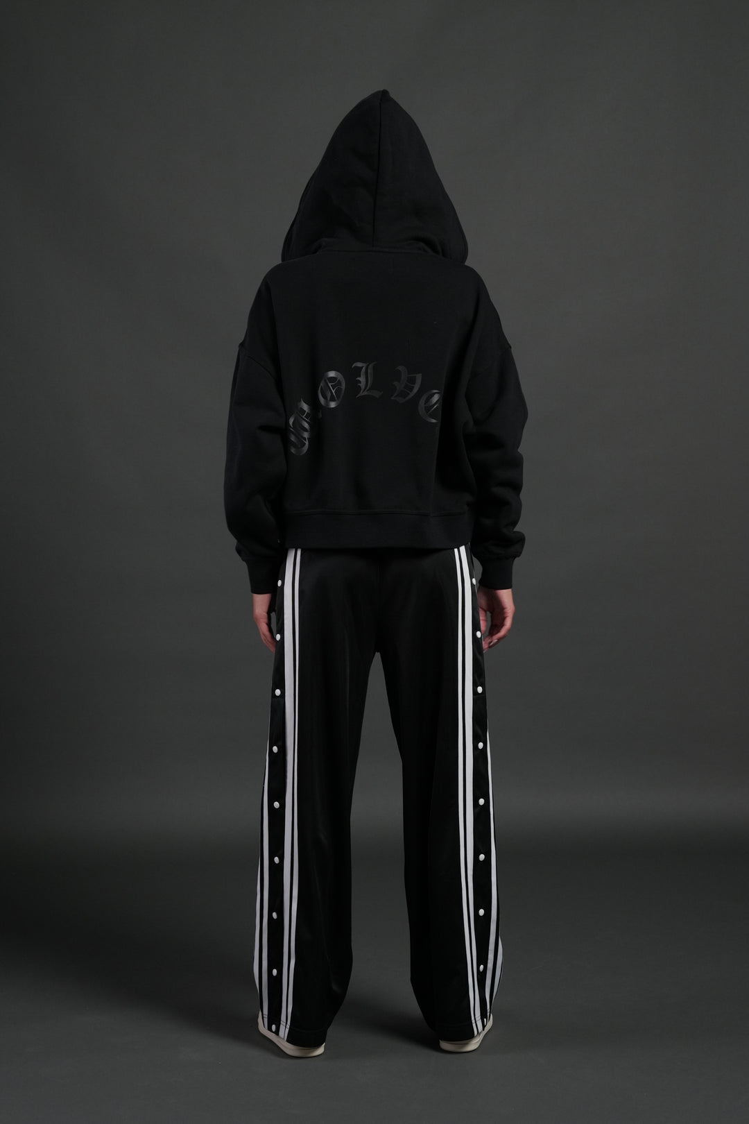 Heart Oath Vex Double Zip Hoodie in Black