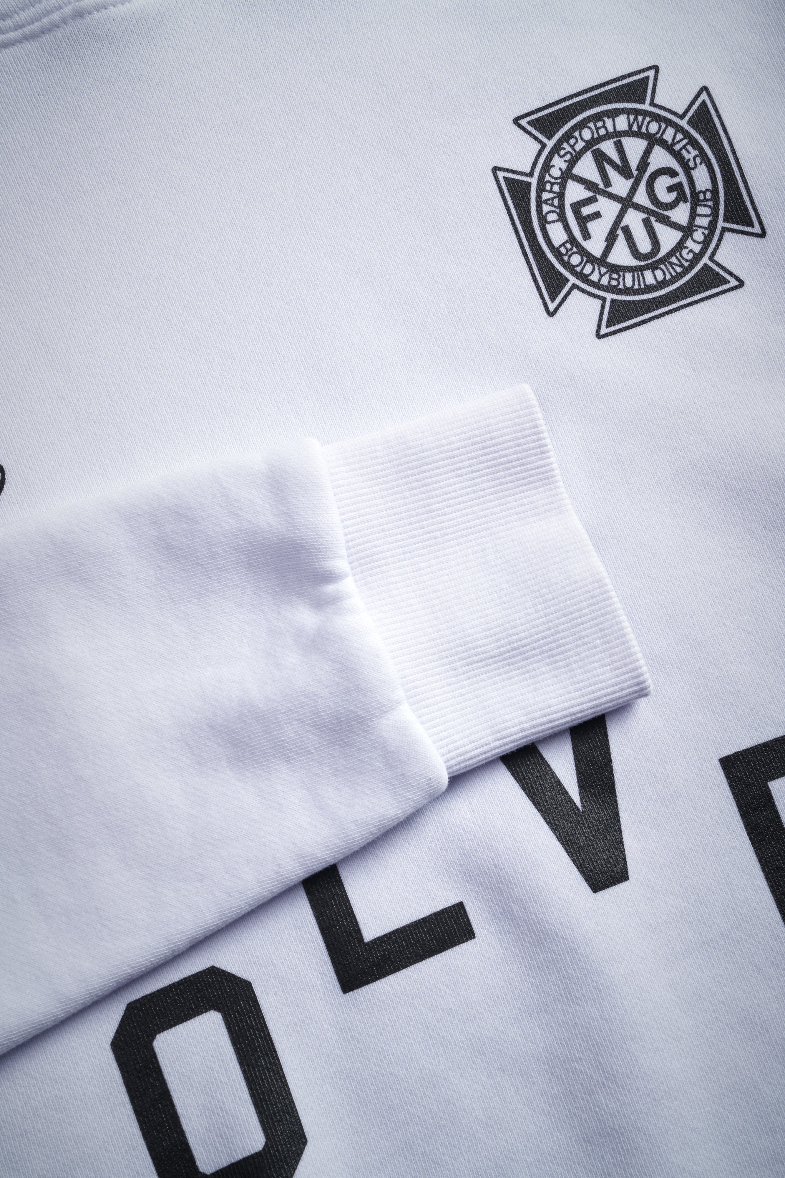 Wolf Pyramid "Pierce" Cropped Hoodie in White