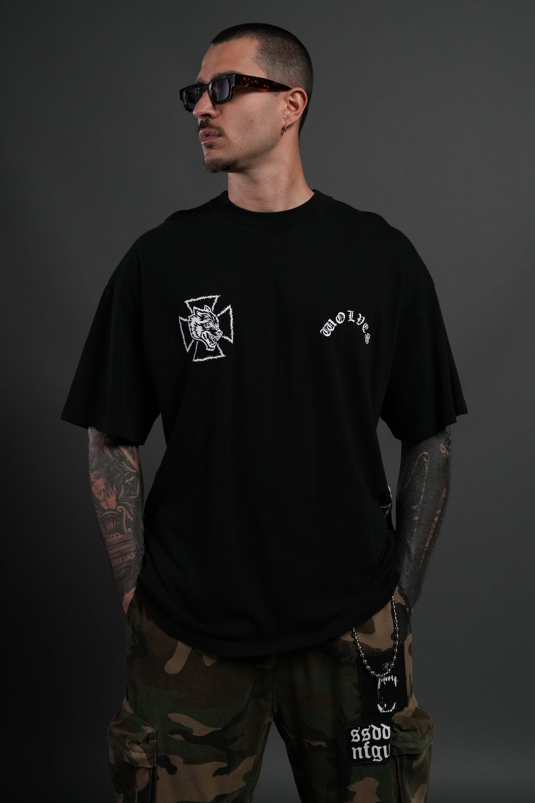 Ascend Premium Oversized Tee in Black