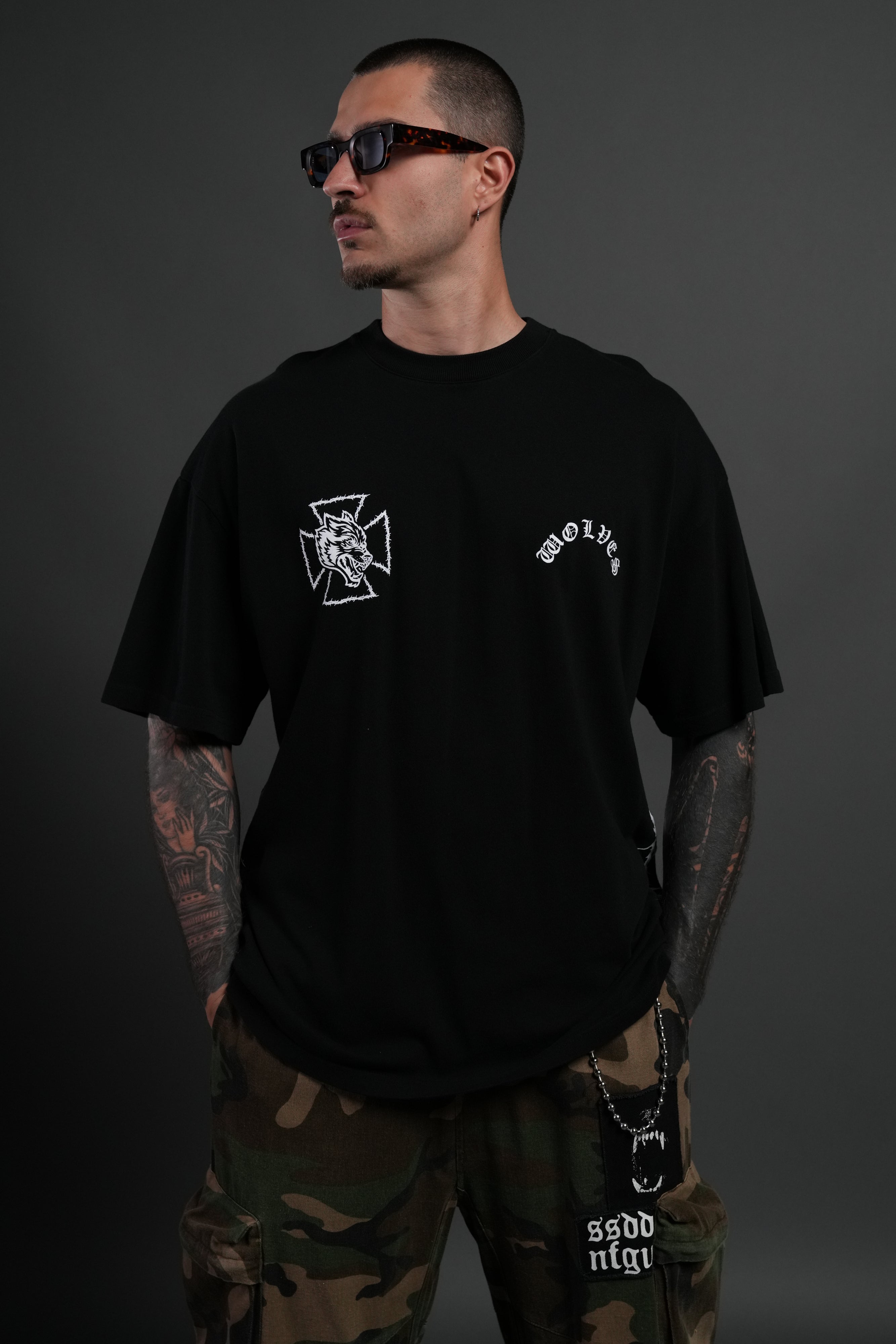 Ascend Premium Oversized Tee in Black
