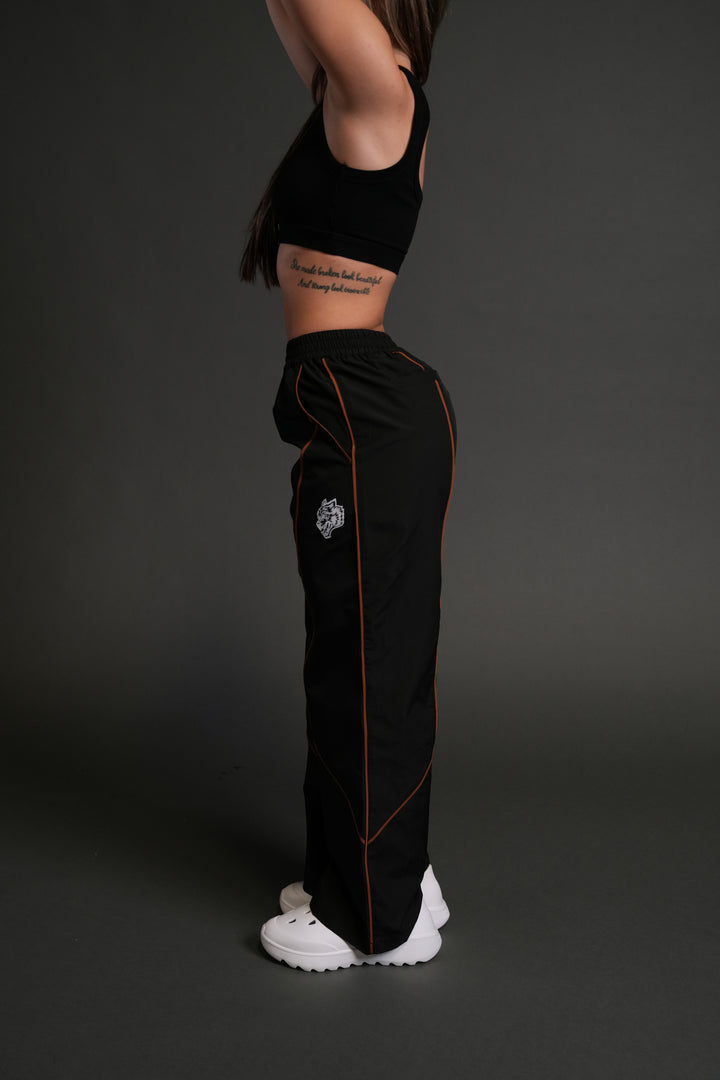 Dual Wolf She Quinn Track Pants in Black/Desert