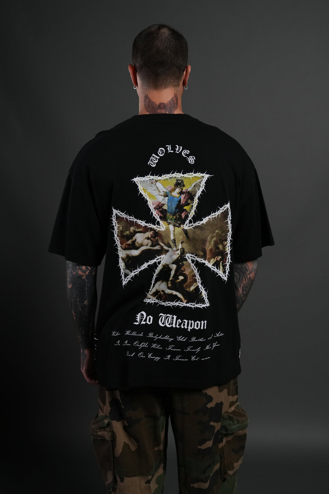 Ascend Premium Oversized Tee in Black