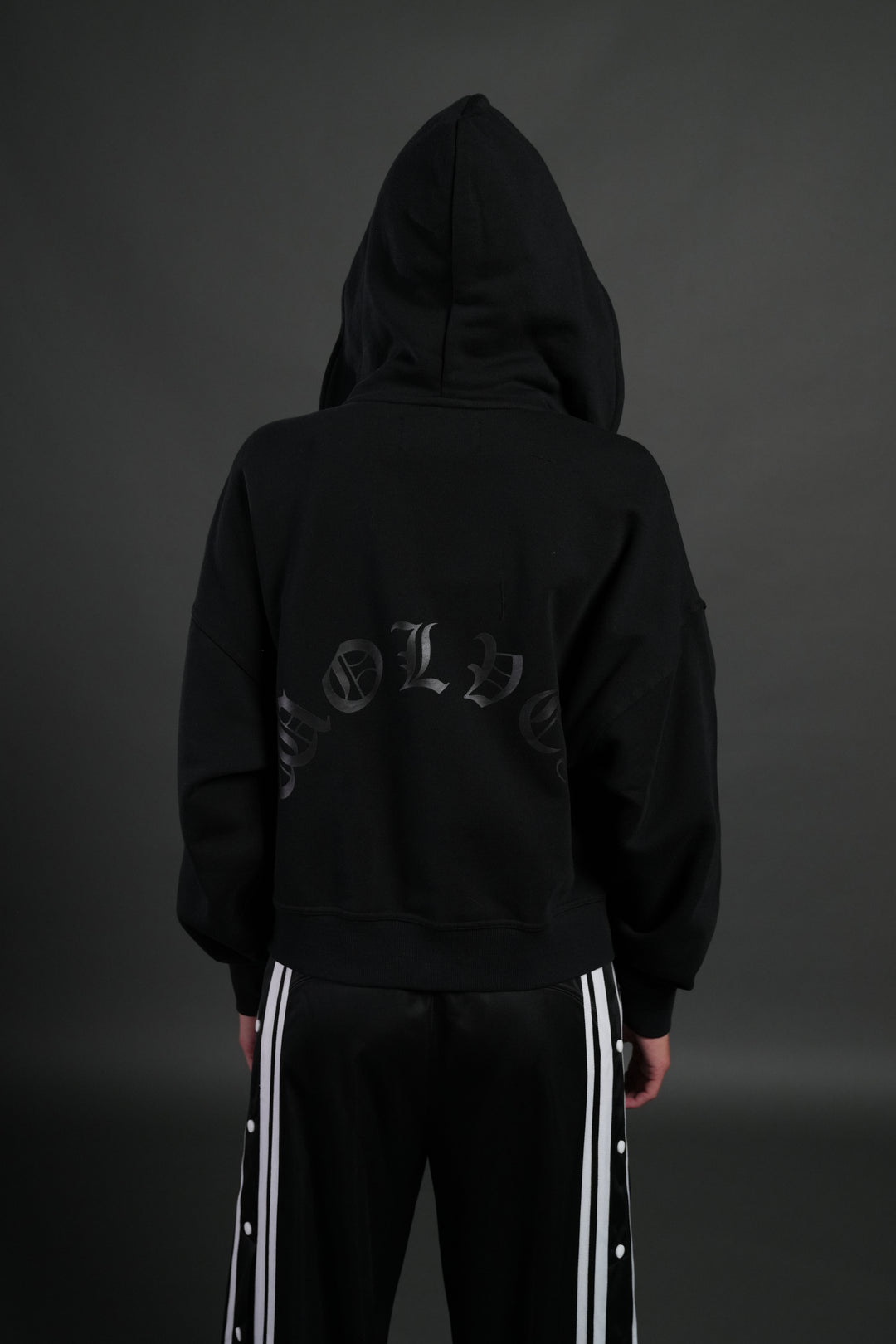 Heart Oath Vex Double Zip Hoodie in Black