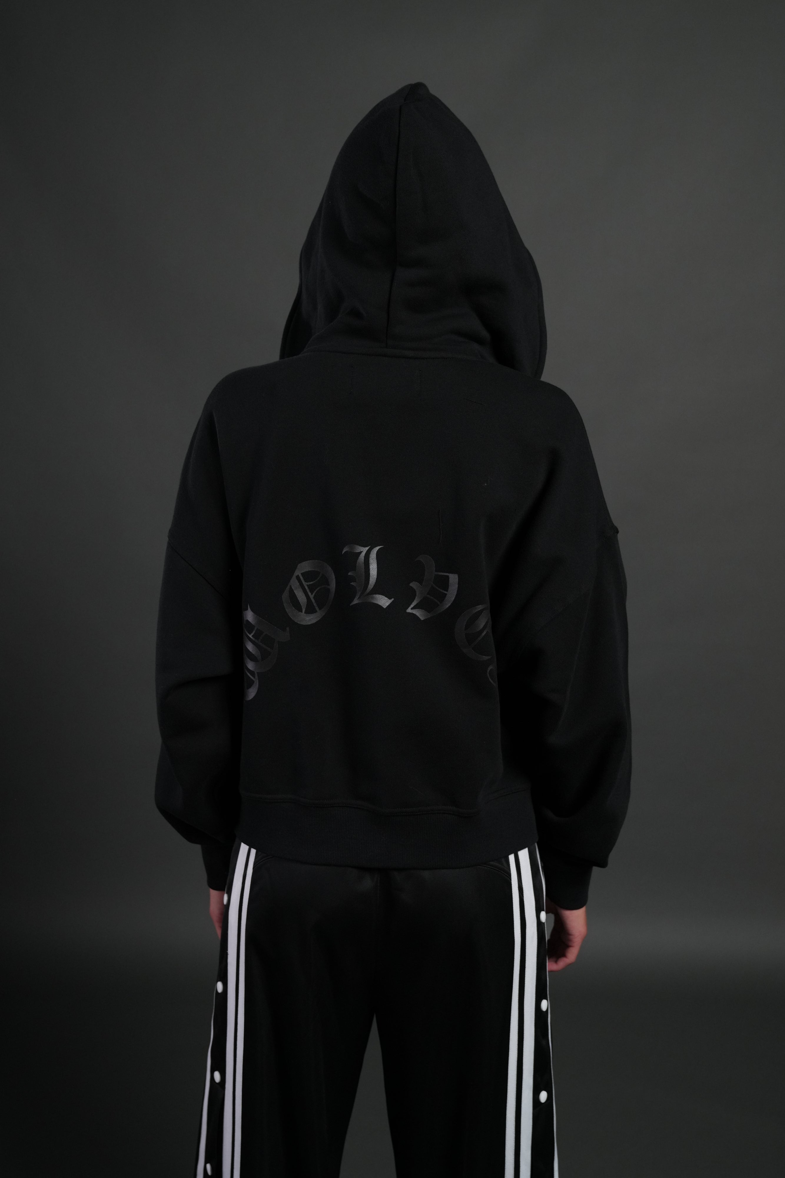 Heart Oath Vex Double Zip Hoodie in Black