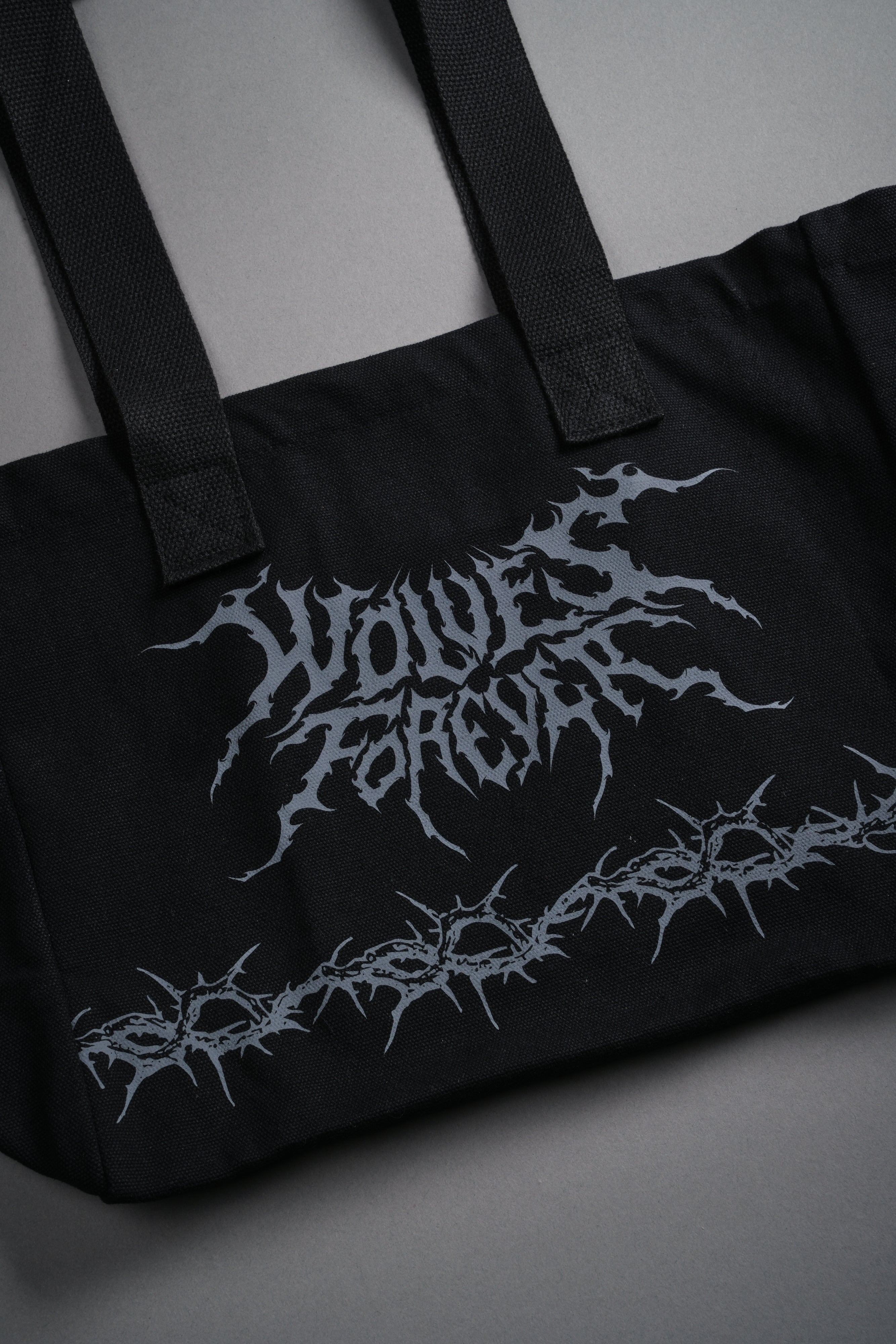 Surrounded by Thorns Mini Tote Bag in Black