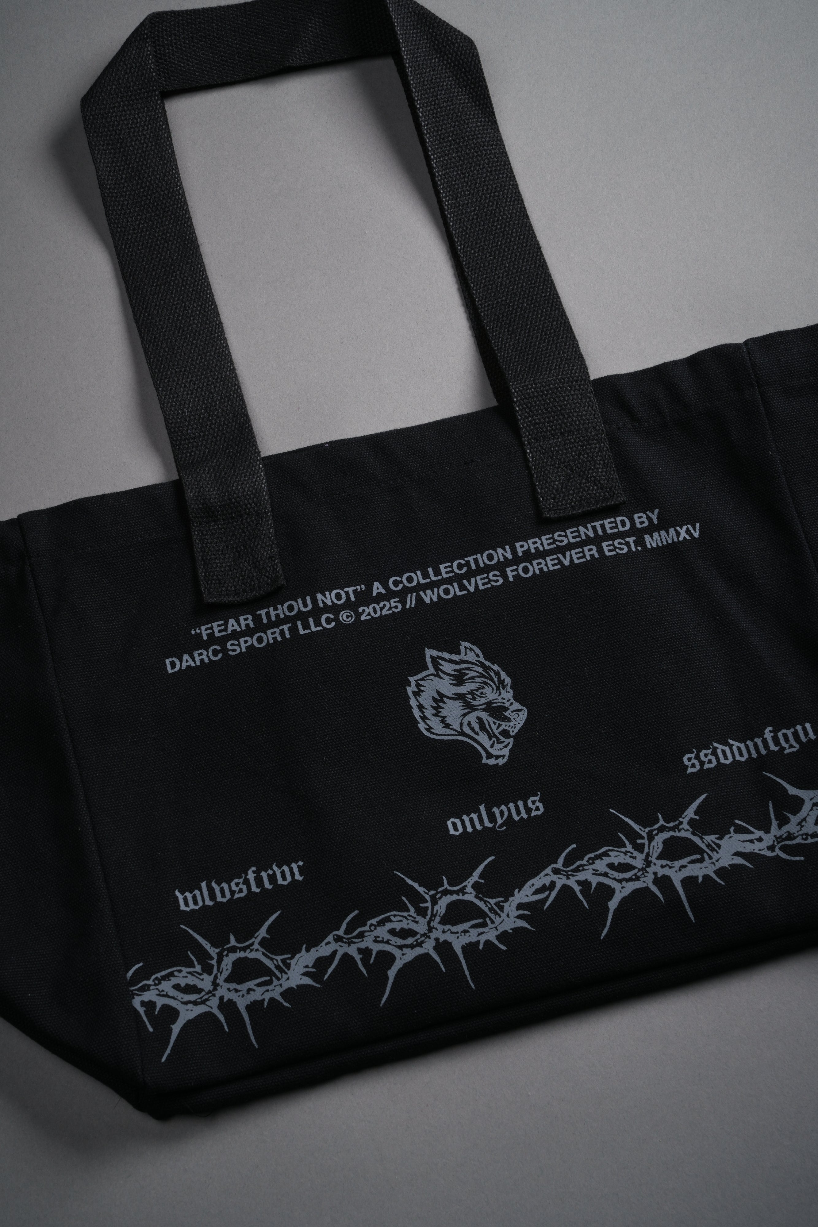 Surrounded by Thorns Mini Tote Bag in Black