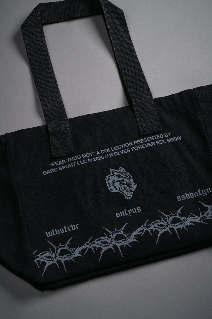 Surrounded by Thorns Mini Tote Bag in Black