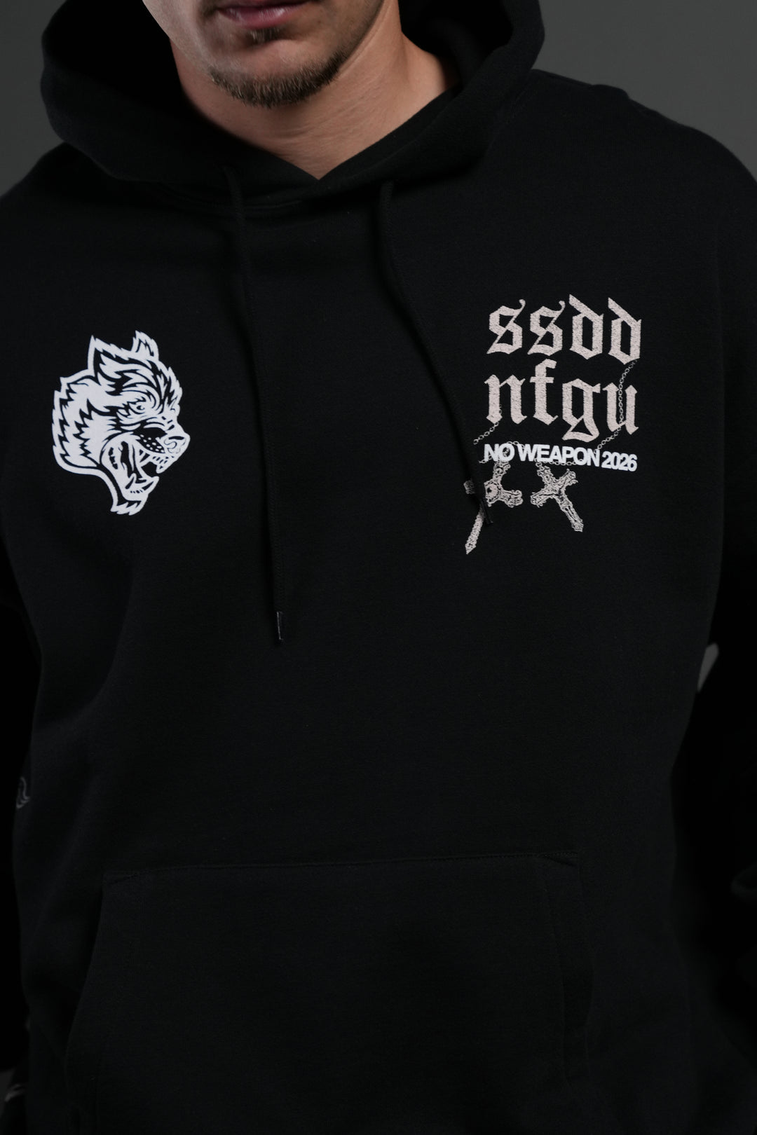 The Fallen "Grunge" Hoodie in Black