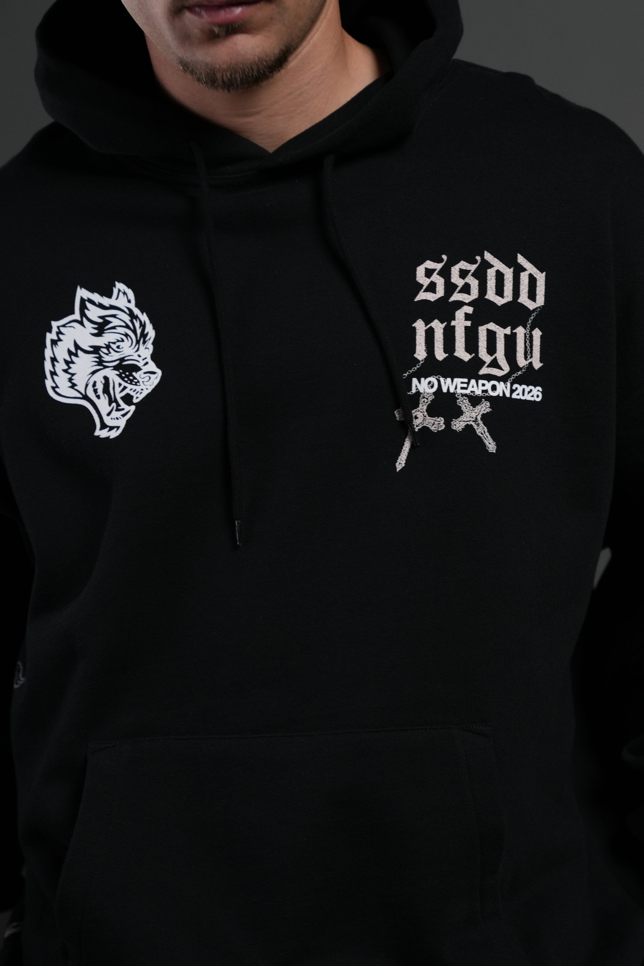 The Fallen "Grunge" Hoodie in Black