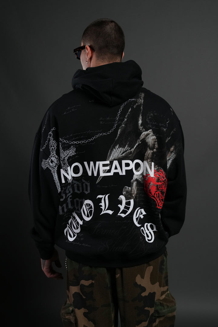 The Fallen "Grunge" Hoodie in Black