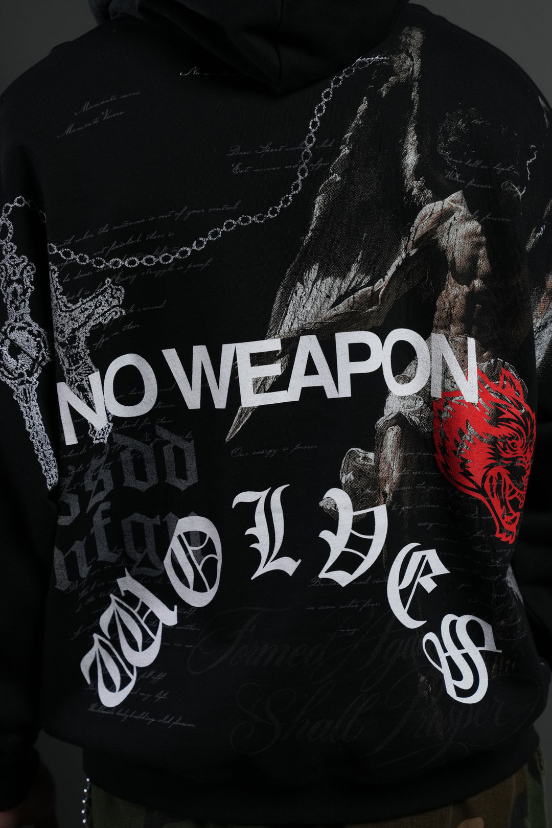 The Fallen "Grunge" Hoodie in Black