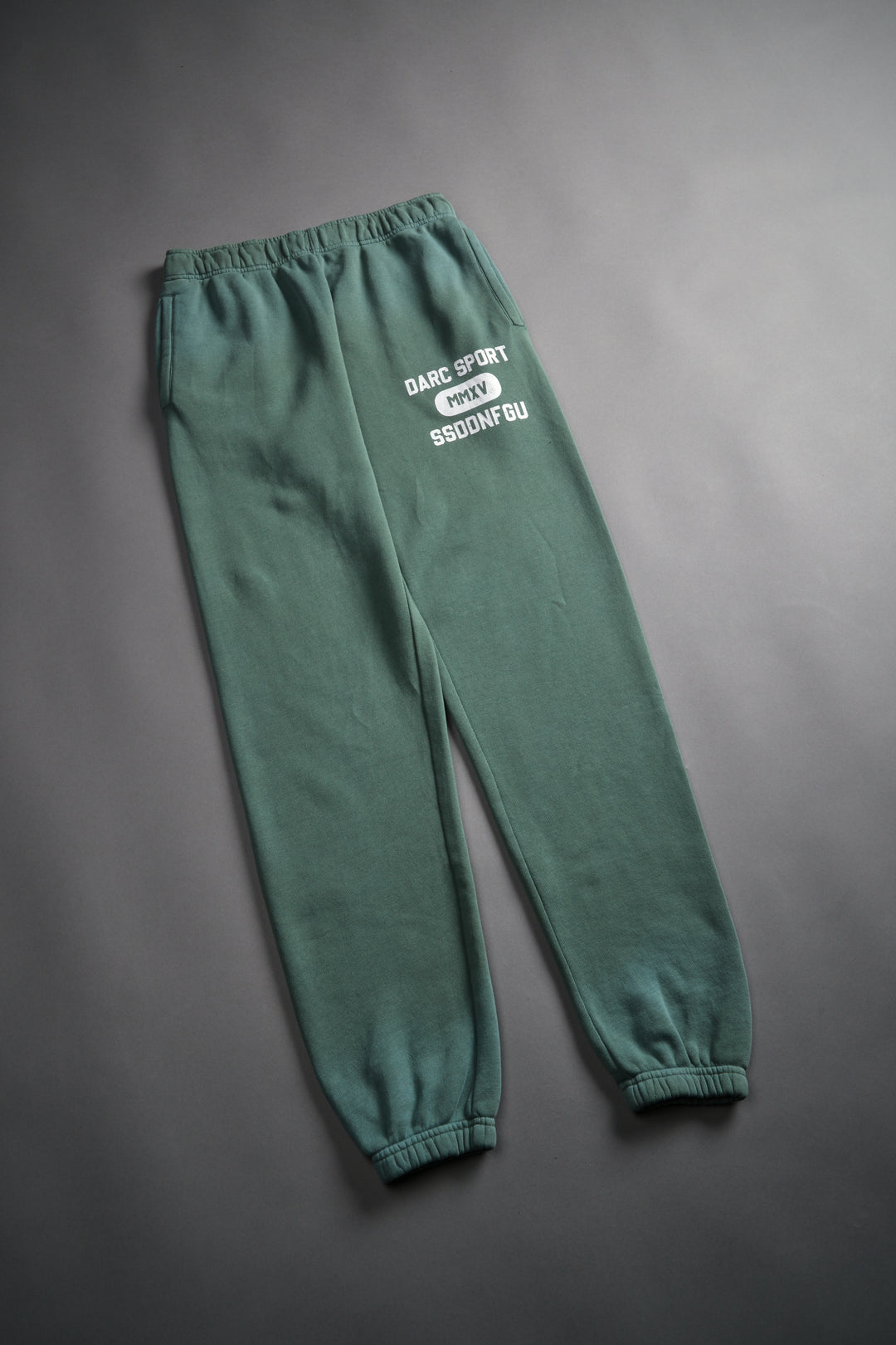 Wolves Forever She Post Lounge Sweats in Hunter Green Driftwash
