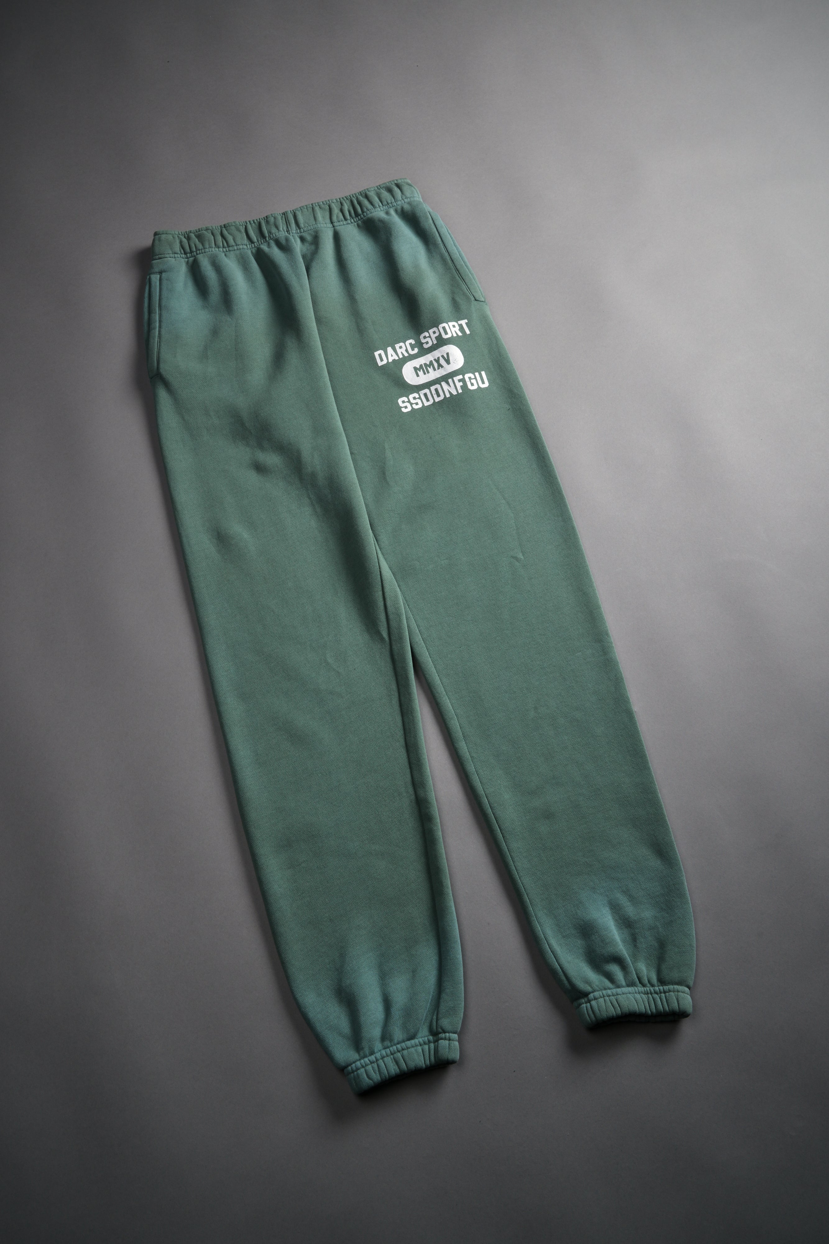 Wolves Forever She Post Lounge Sweats in Hunter Green Driftwash