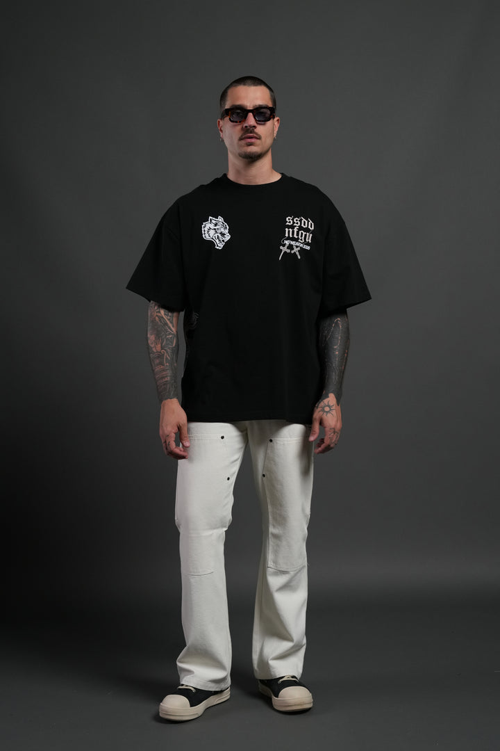 The Fallen Grunge Tee in Black