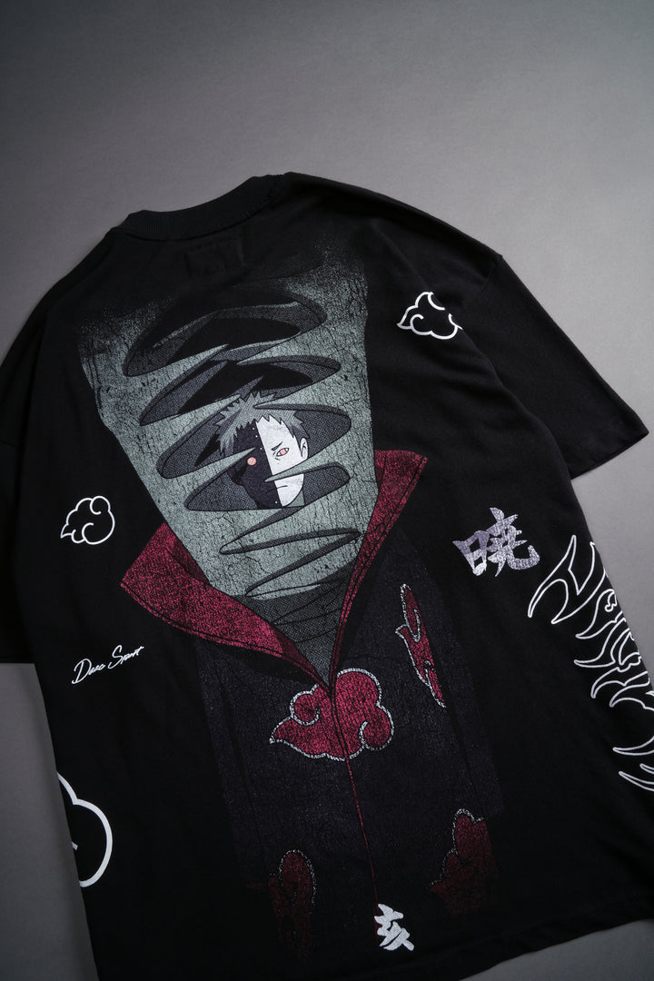 Zetsu Akatsuki "Side By Side" Oversized Tee in Black