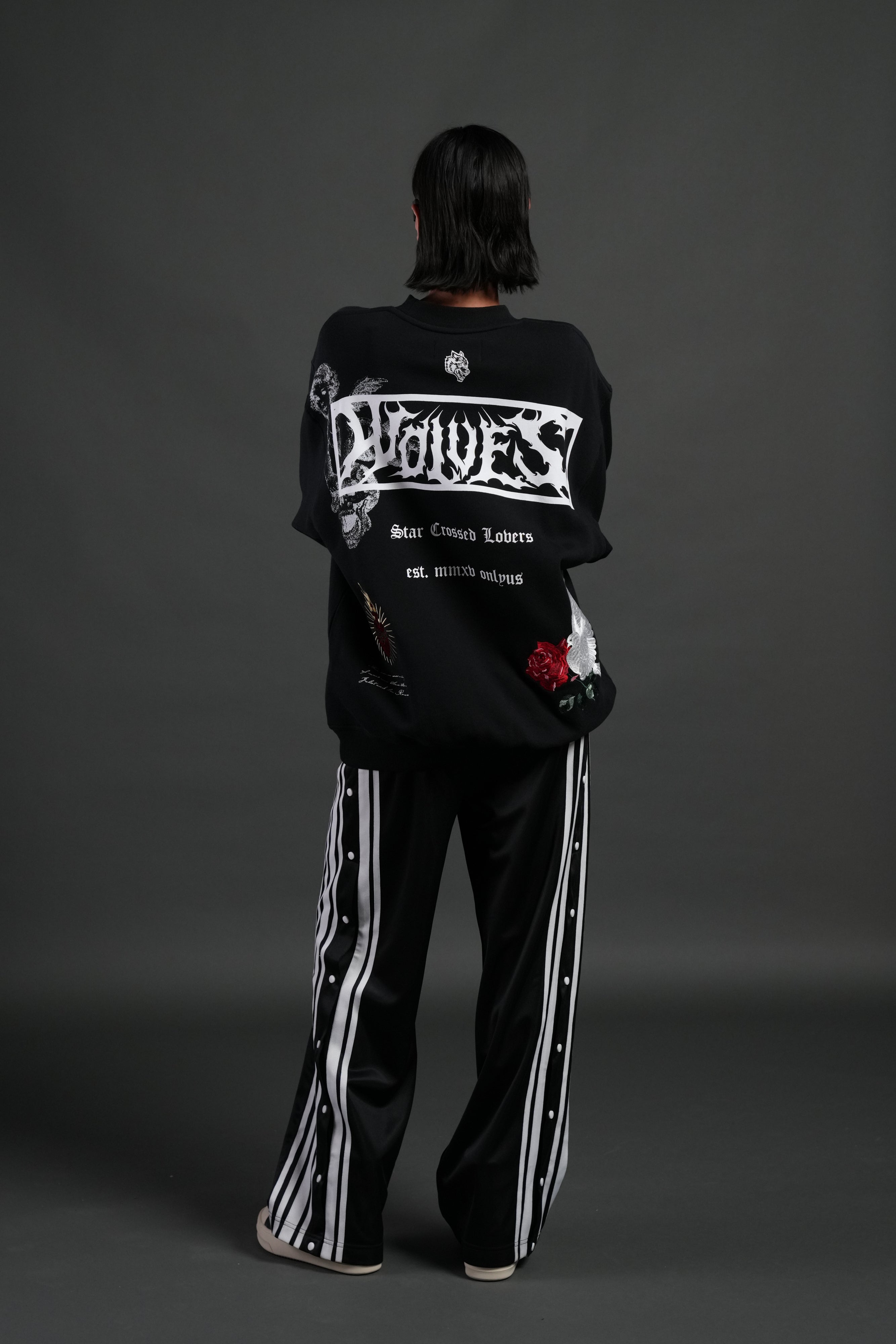 Doomed Love London Unisex Crewneck in Black