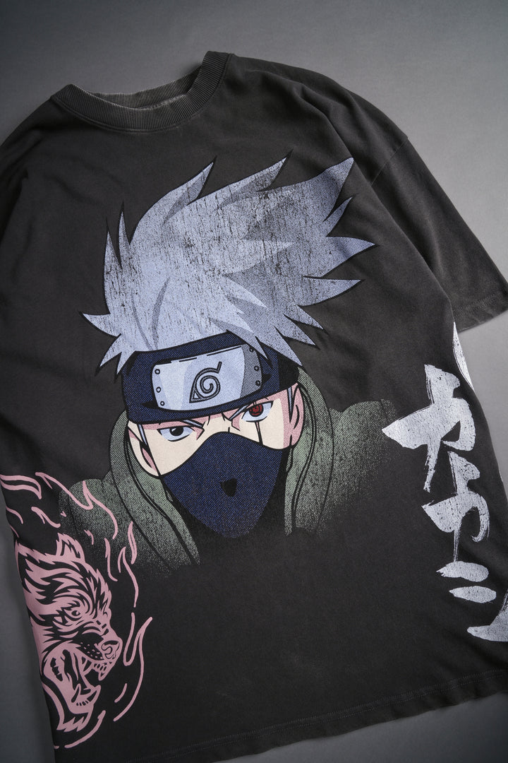 Ninja World V2 "Premium" Oversized Tee in Wolf Gray