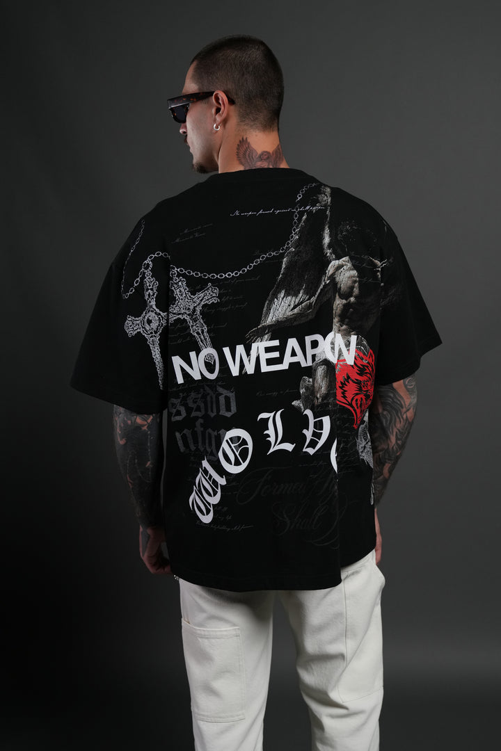 The Fallen Grunge Tee in Black