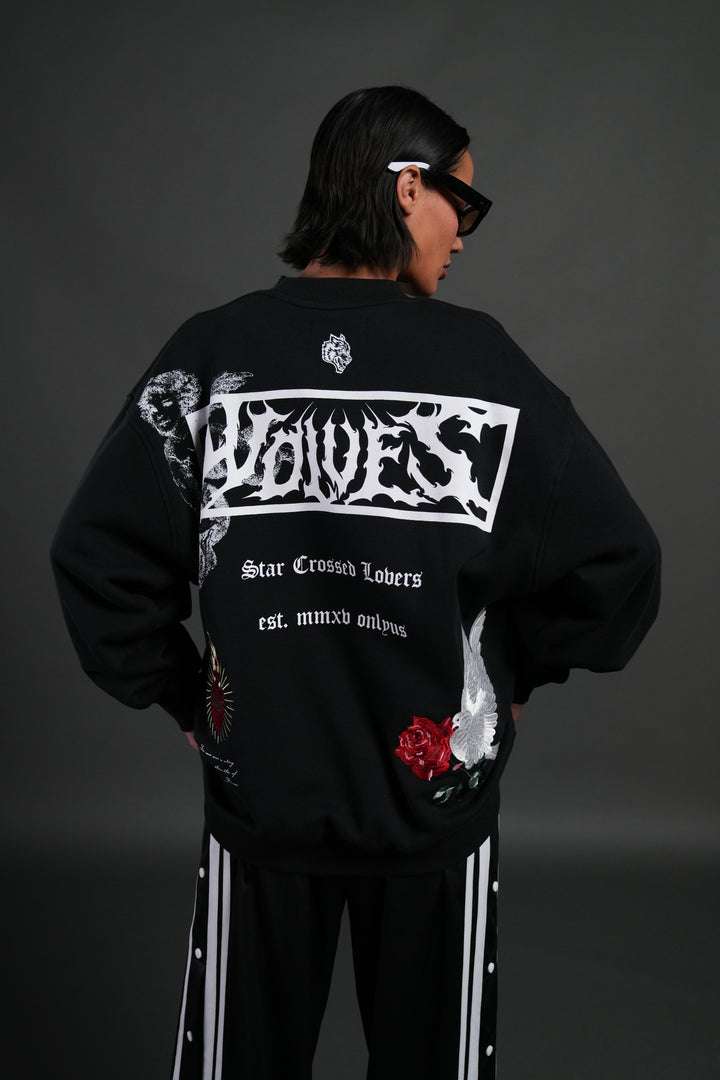 Doomed Love London Unisex Crewneck in Black