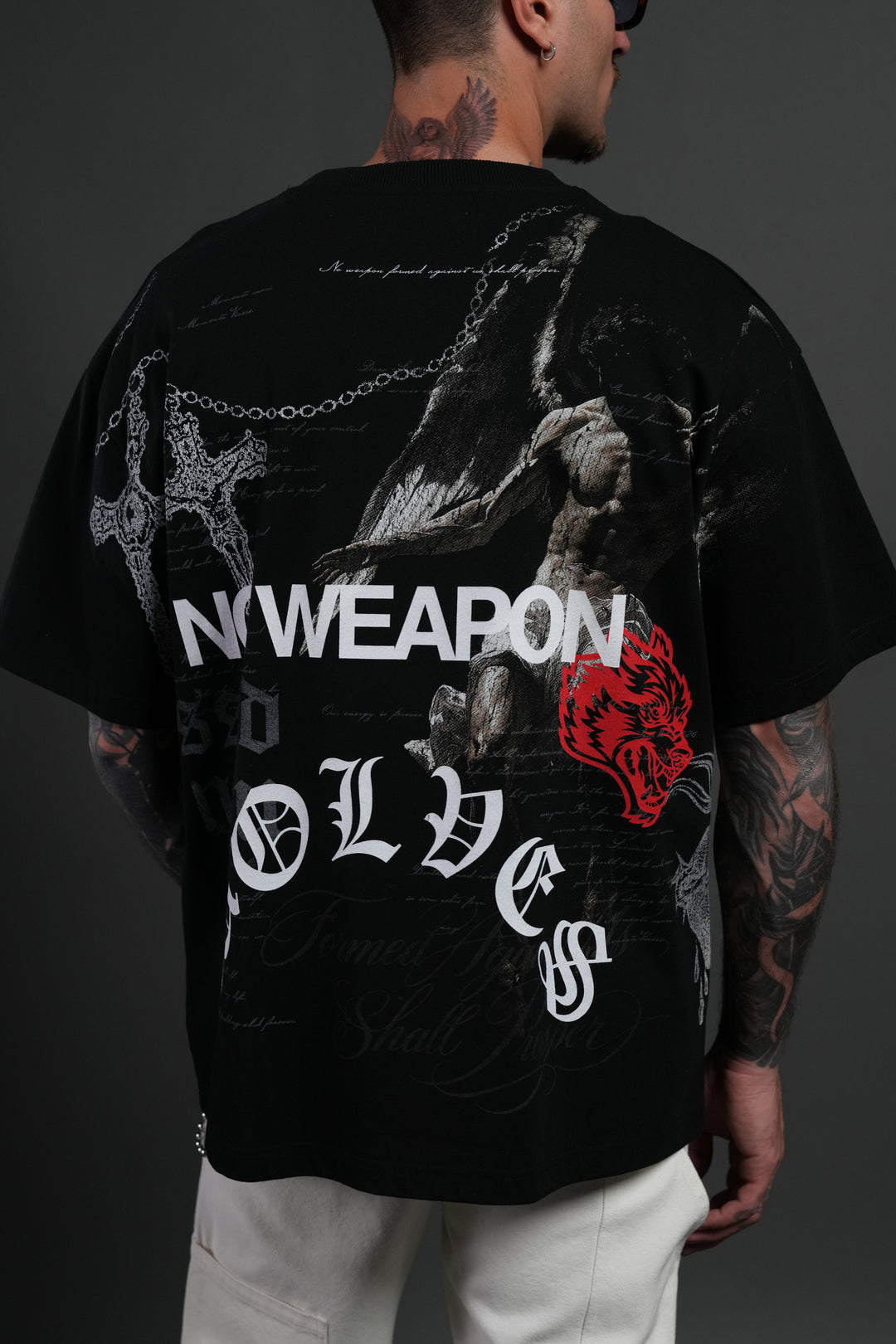 The Fallen Grunge Tee in Black