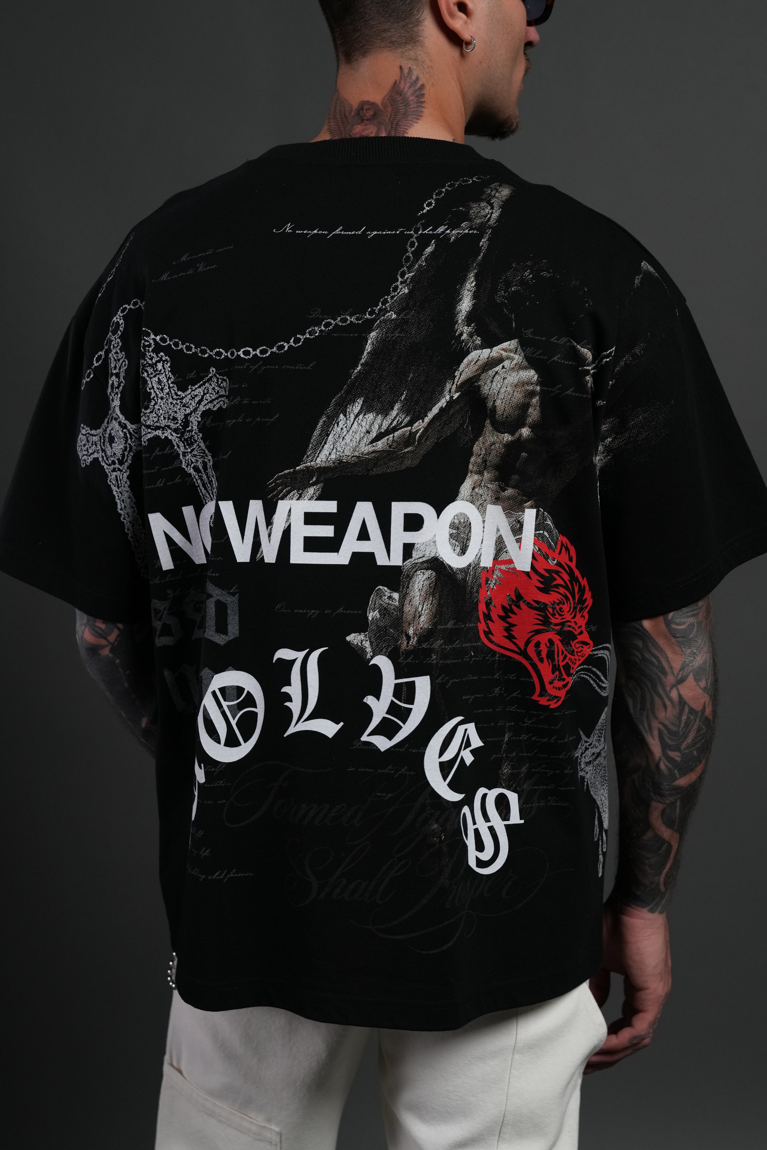 The Fallen Grunge Tee in Black