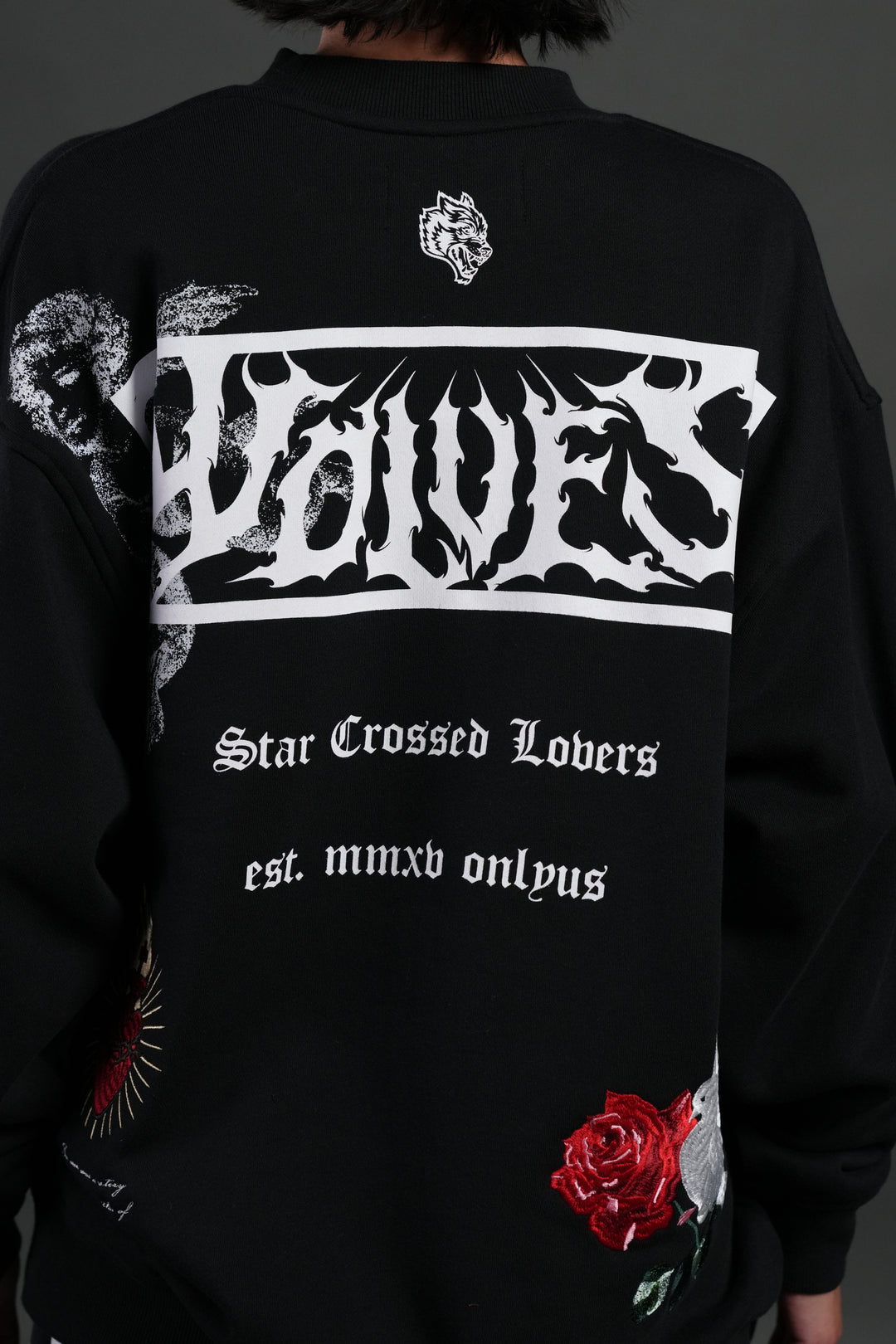 Doomed Love London Unisex Crewneck in Black