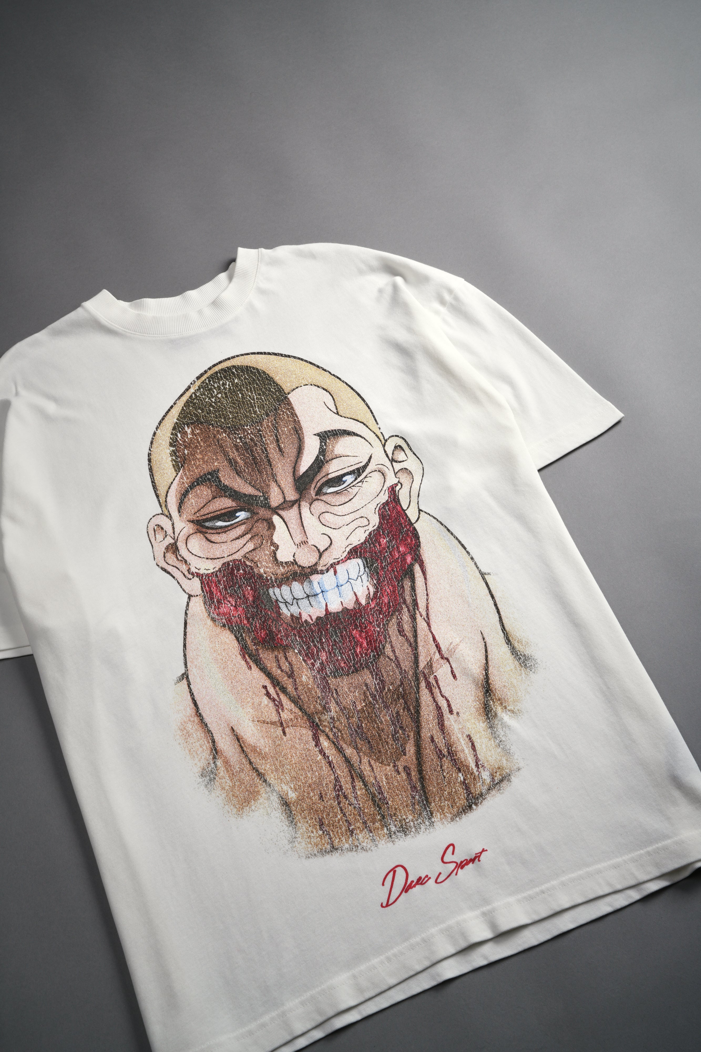Enraged "Premium" Oversized Tee in Cream