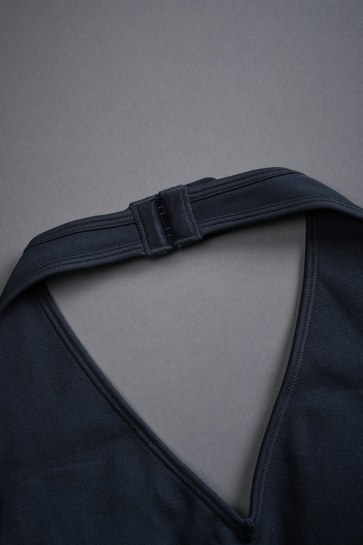 From The Shadows "Everson Seamless" Halter Bra in Midnight Blue