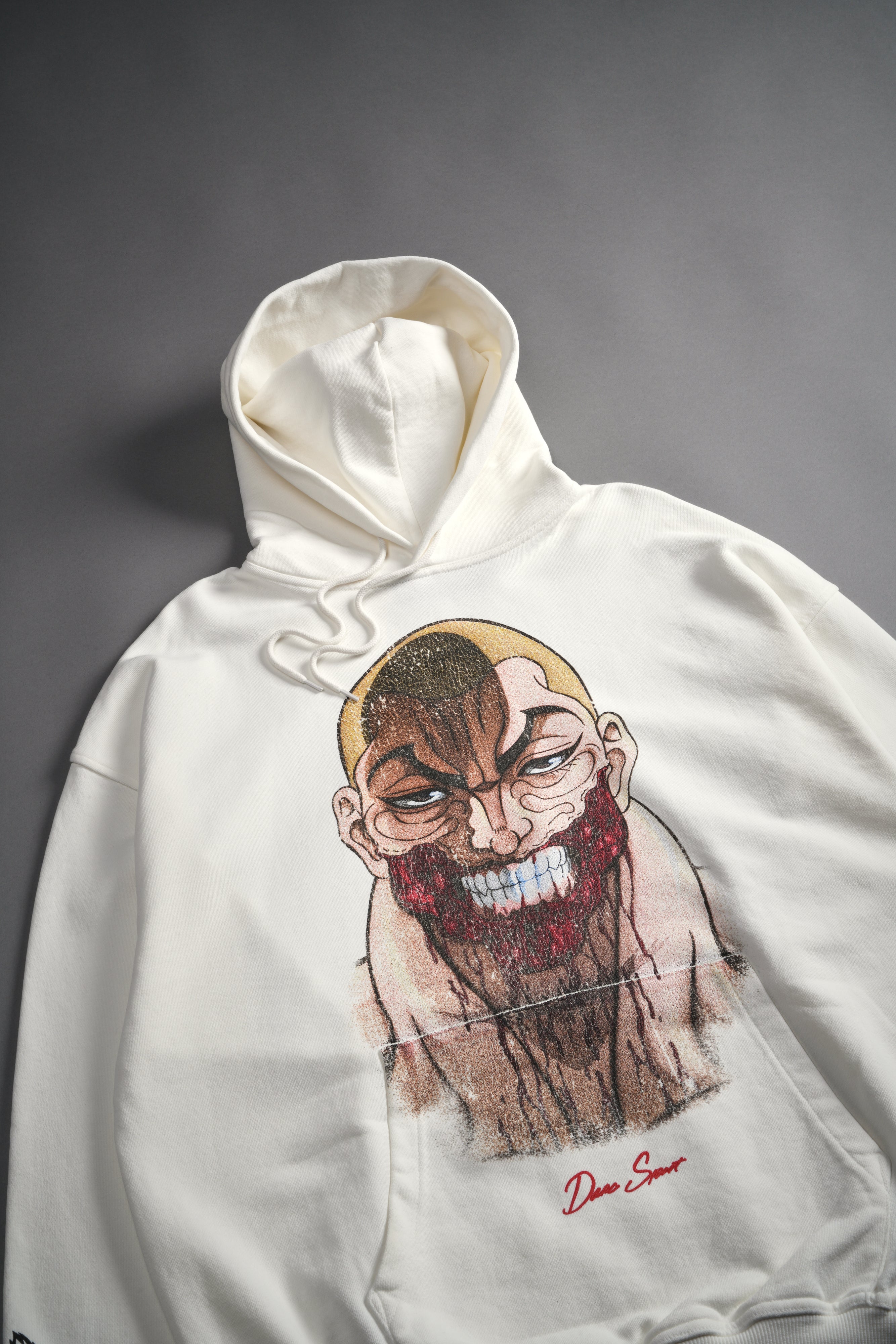 Enraged "Grunge" Hoodie in Cream