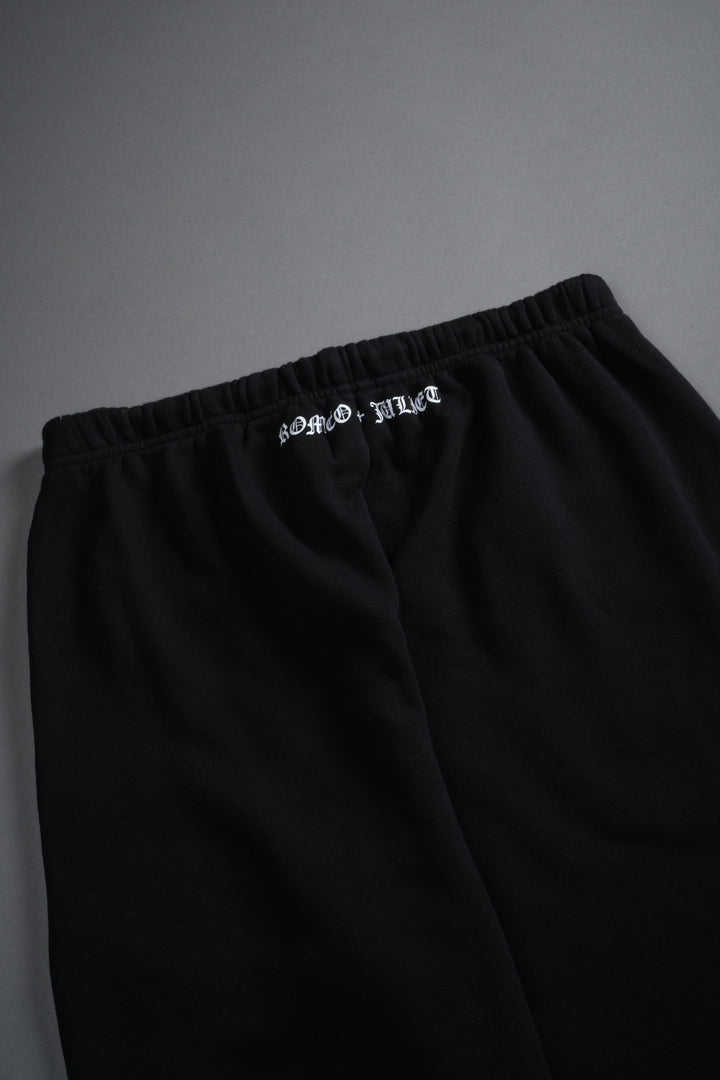 Heart Oath Unisex Lightweight Lounger Sweat Pants in Black