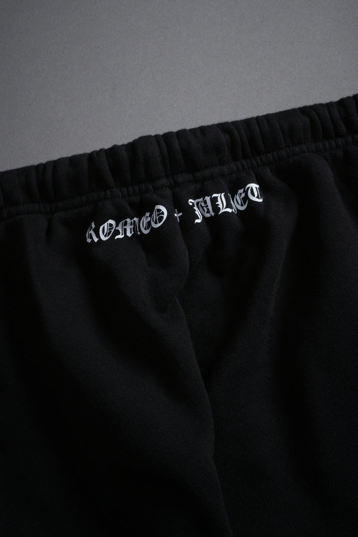 Heart Oath Unisex Lightweight Lounger Sweat Pants in Black