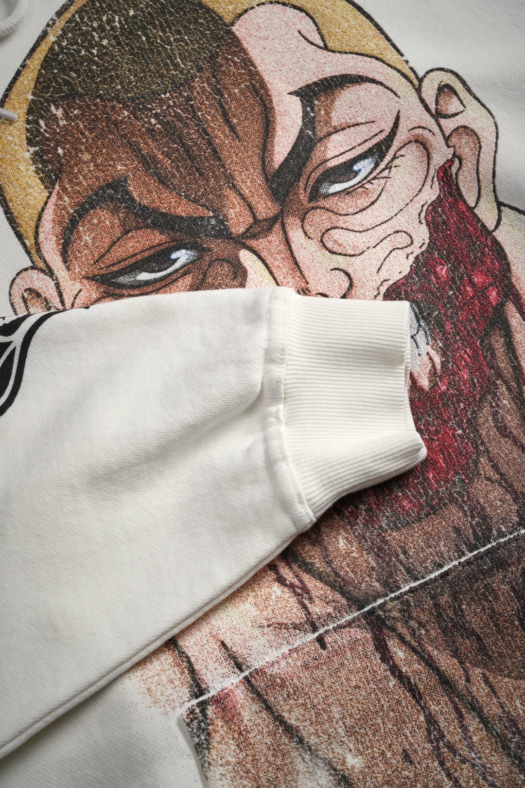 Enraged "Grunge" Hoodie in Cream