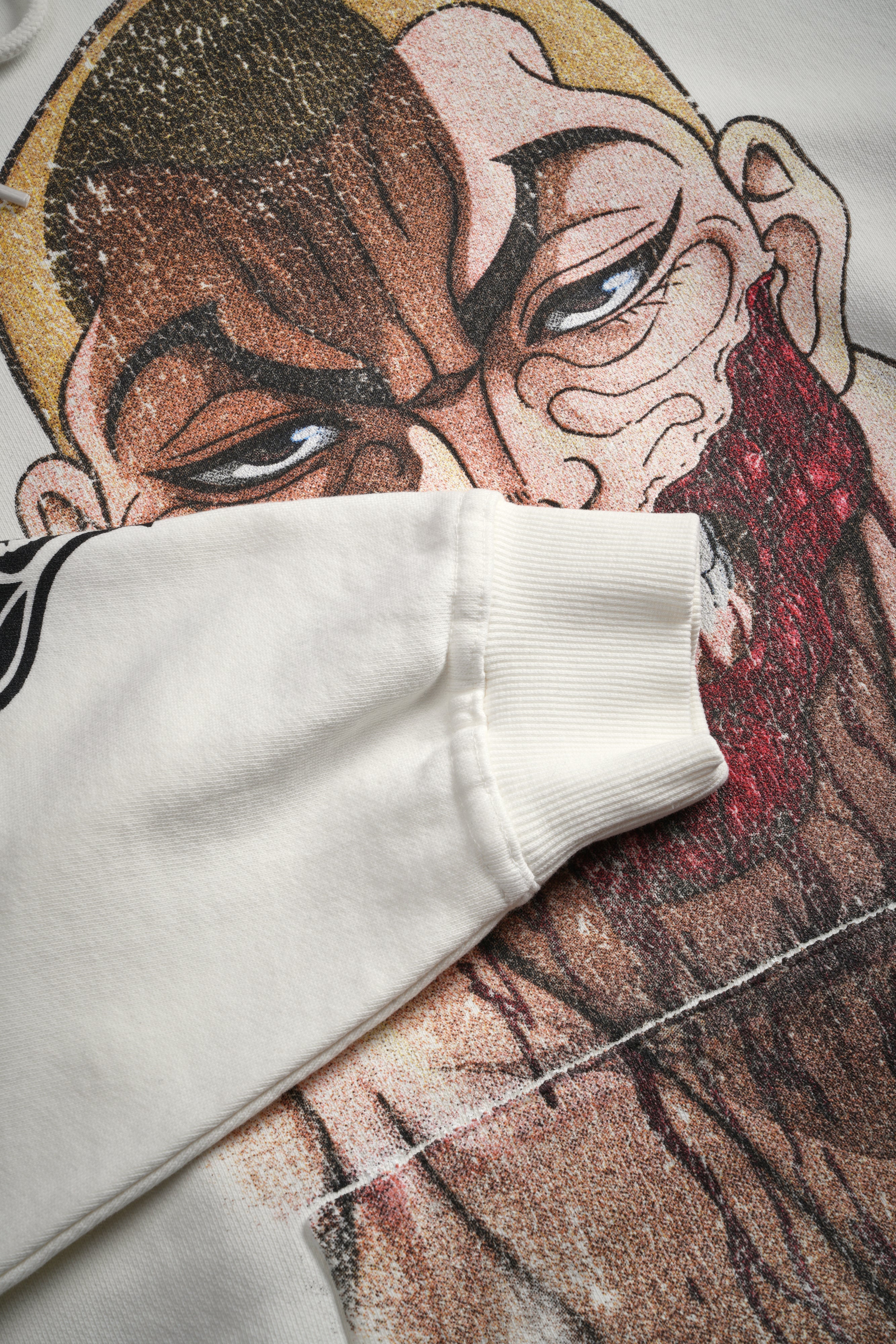 Enraged "Grunge" Hoodie in Cream
