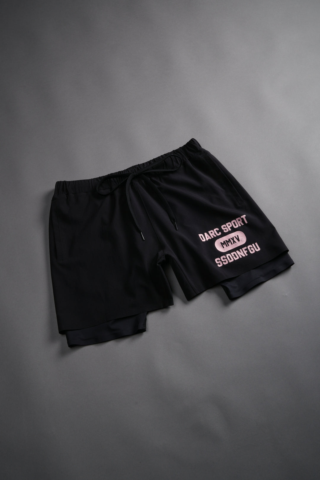 Wolves Forever Compression Shorts in Black
