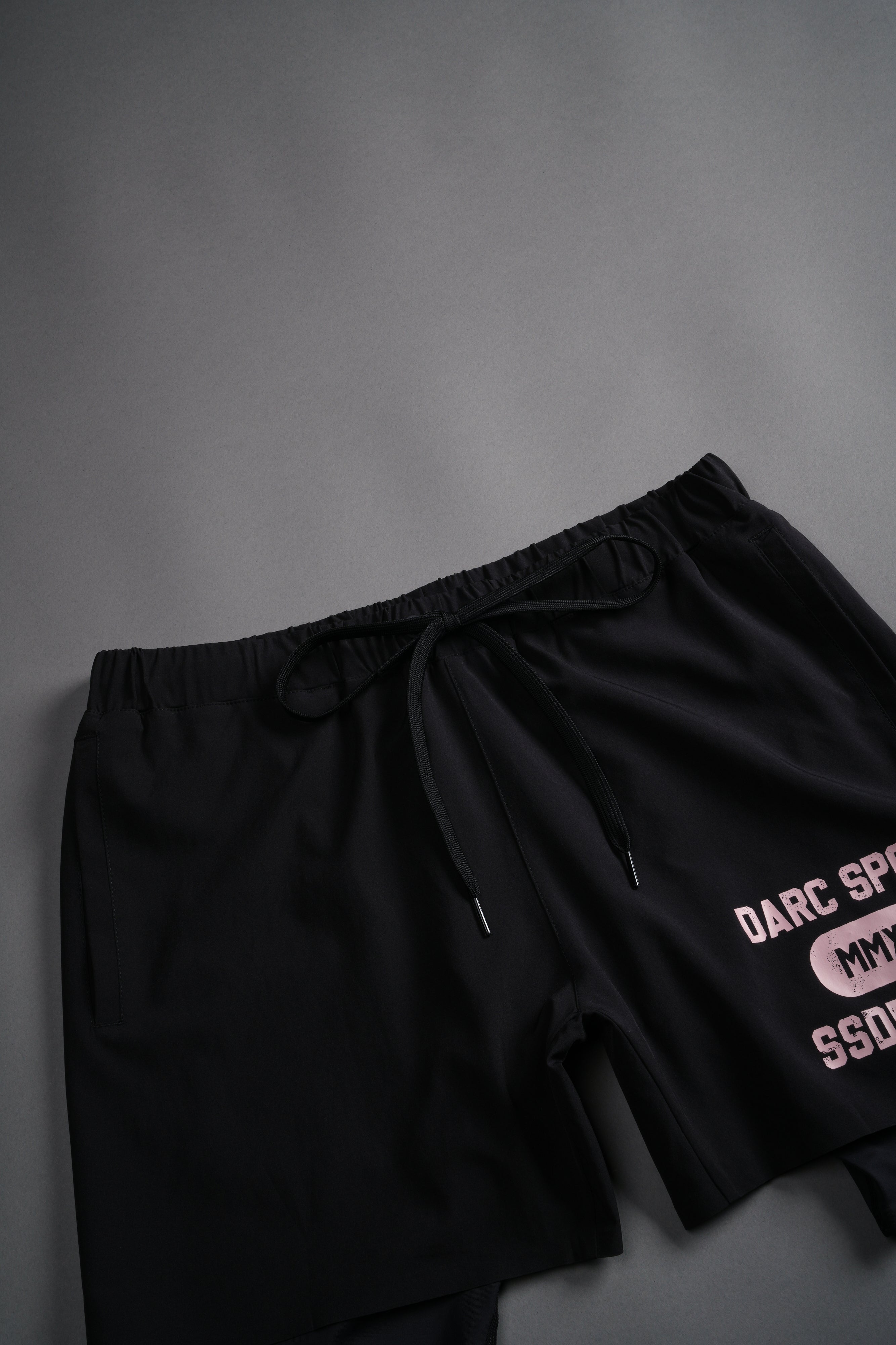Wolves Forever Compression Shorts in Black