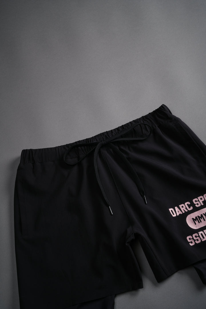Wolves Forever Compression Shorts in Black