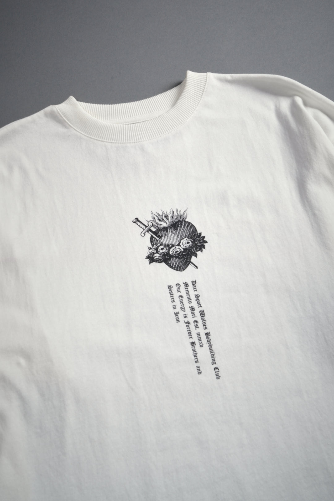 Sin Again Unisex Grunge Tee in Cream