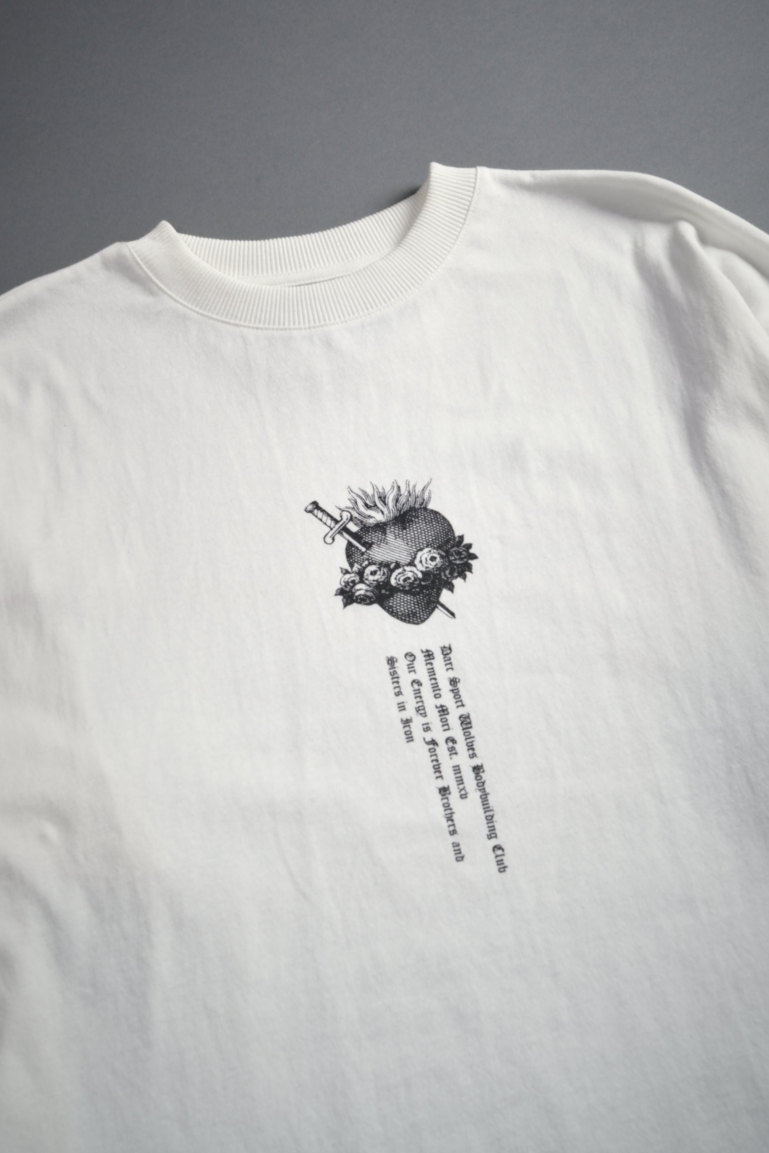 Sin Again Unisex Grunge Tee in Cream