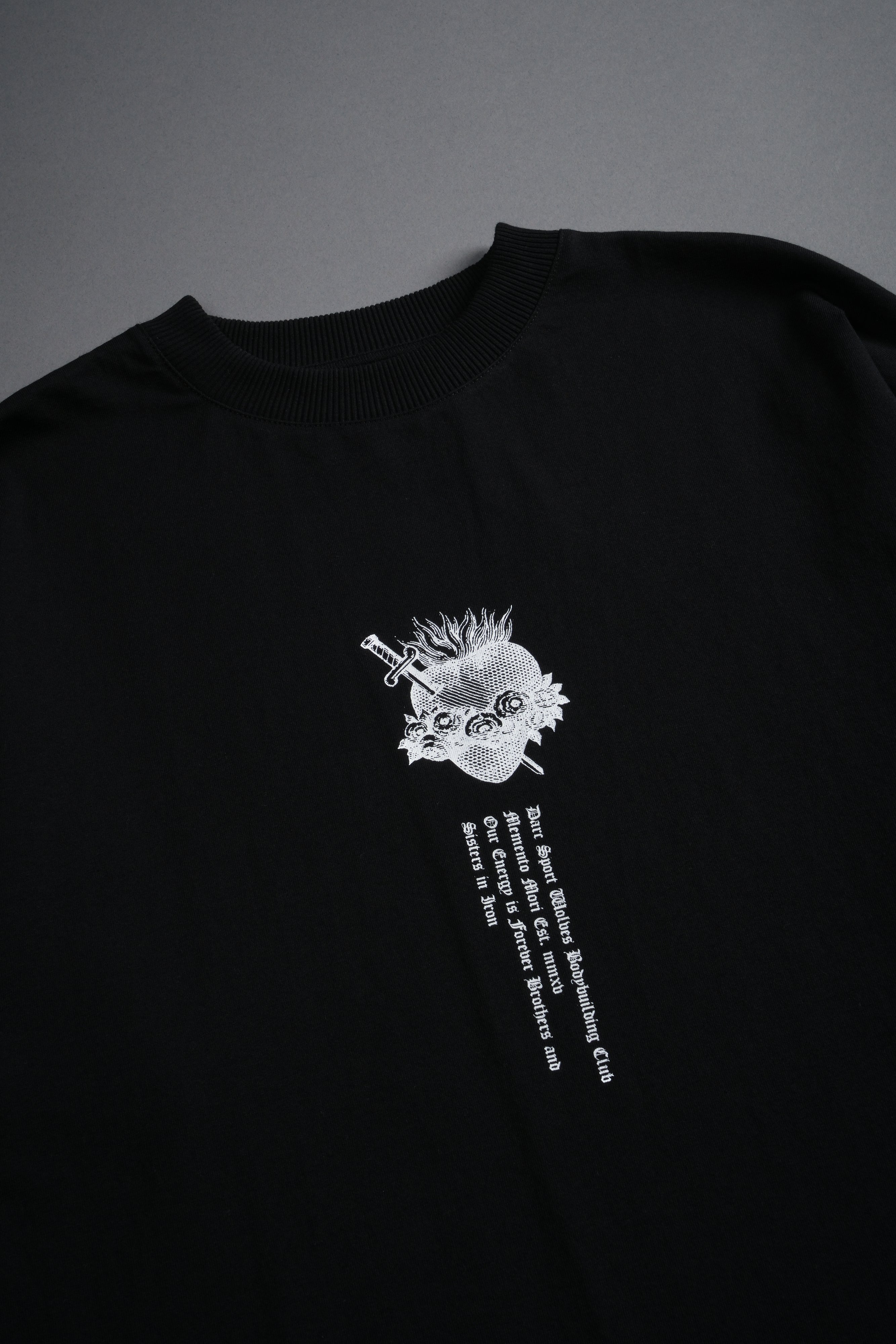 Sin Again Unisex Grunge Tee in Black