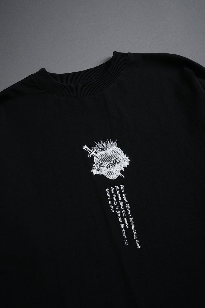 Sin Again Unisex Grunge Tee in Black