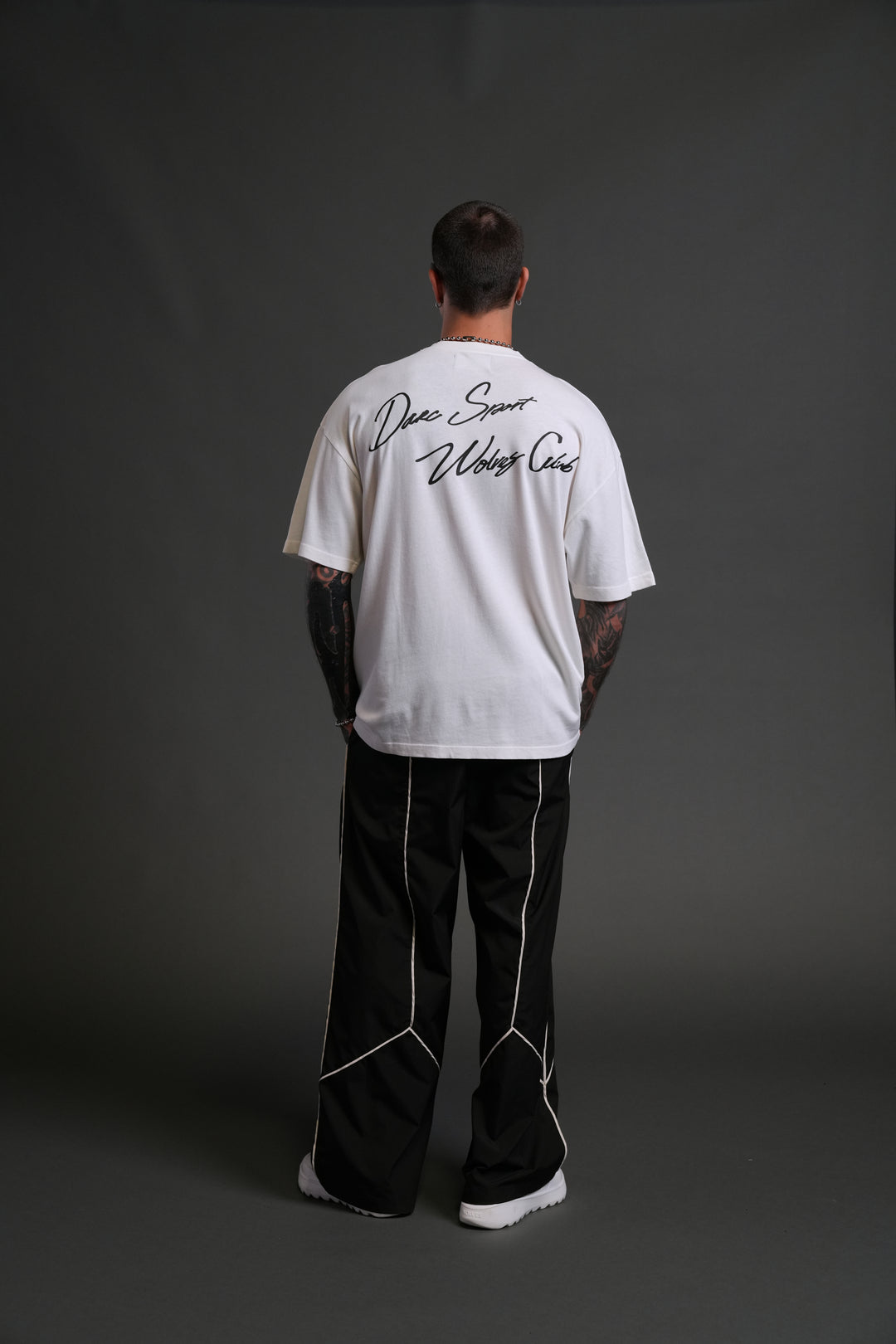 Wolves Club FRVR Unisex "Premium" Oversized Tee in Cream