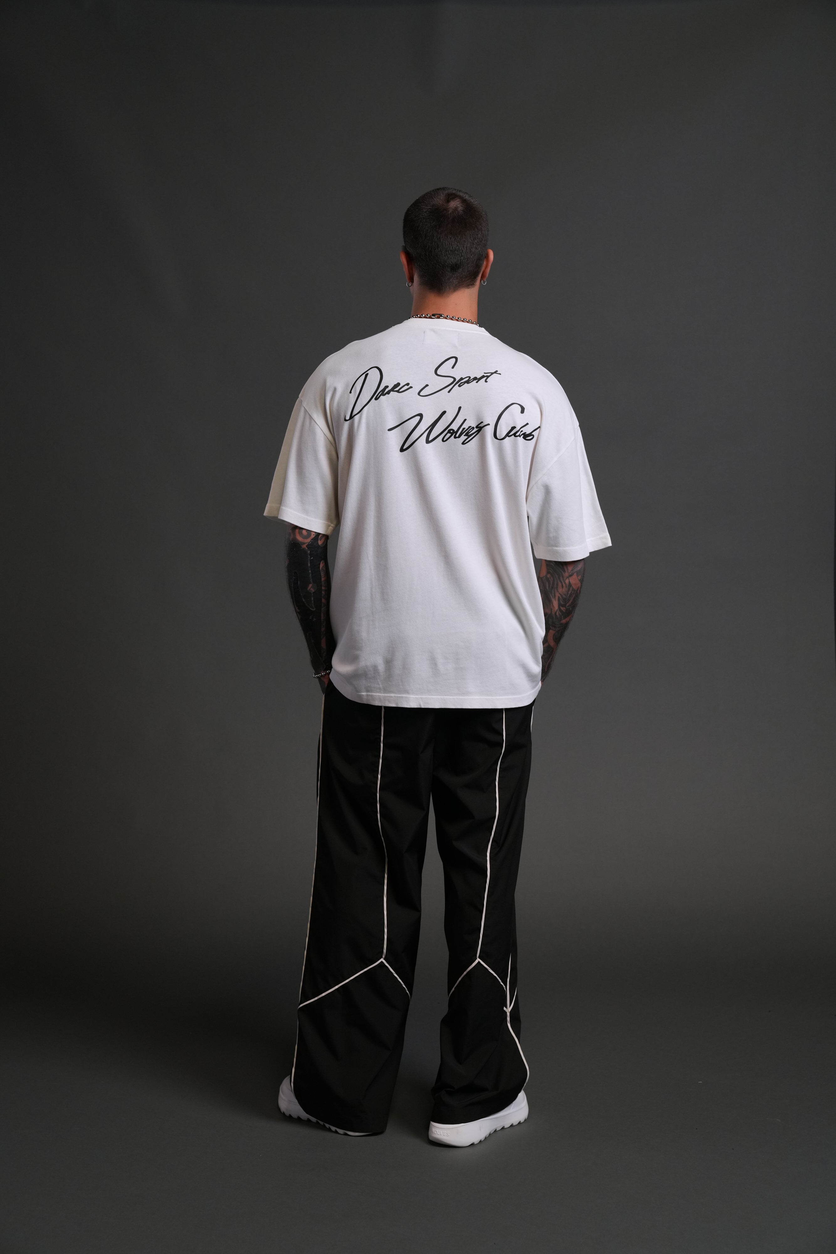 Wolves Club FRVR Unisex "Premium" Oversized Tee in Cream