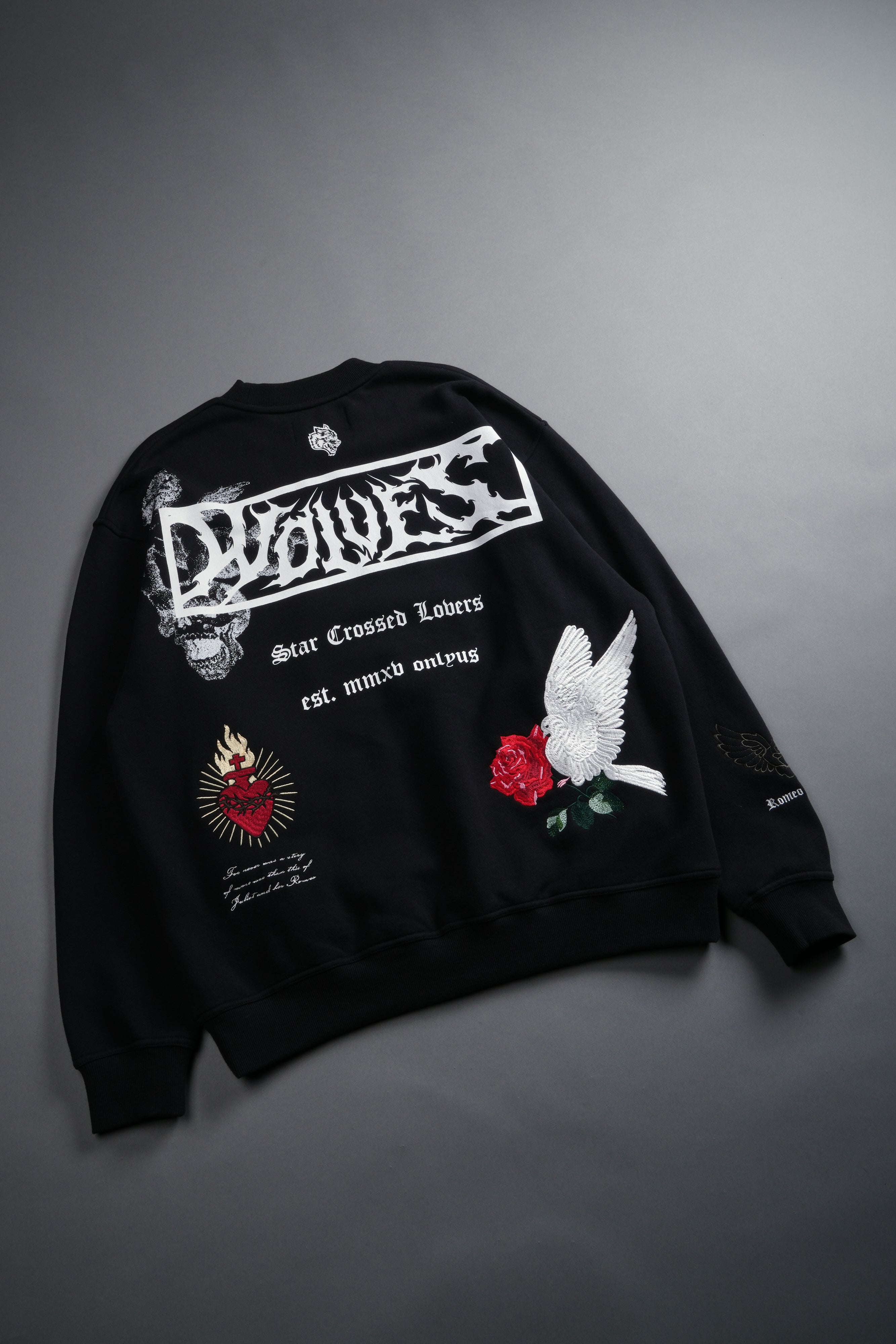 Doomed Love London Unisex Crewneck in Black