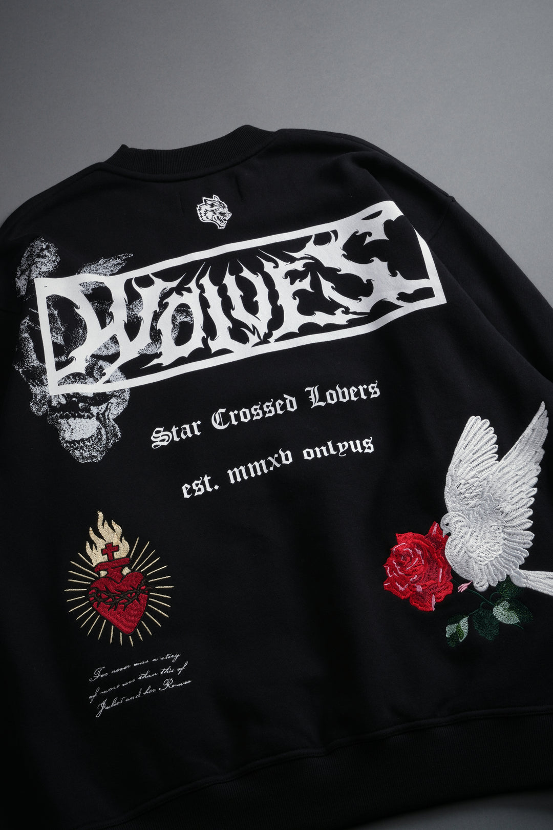 Doomed Love London Unisex Crewneck in Black