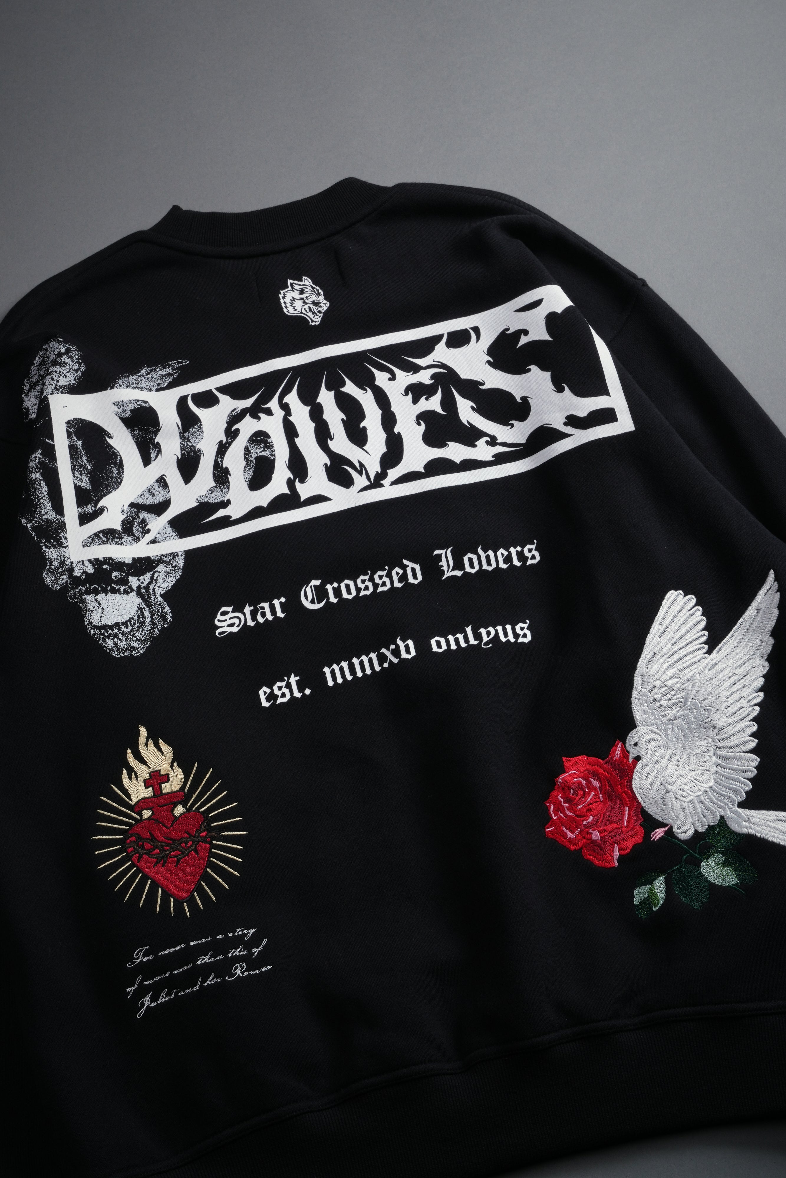 Doomed Love London Unisex Crewneck in Black