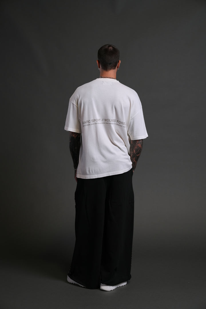 Pyramid Wolves "Premium" Oversized Tee in Cream