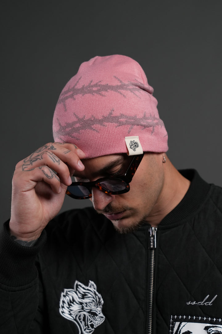 Thorns Cap Beanie in Blush